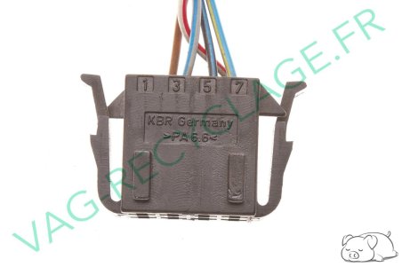 Fiche connecteur 8 pôles 191972724 pour Audi Seat Skoda Volkswagen - Image 3
