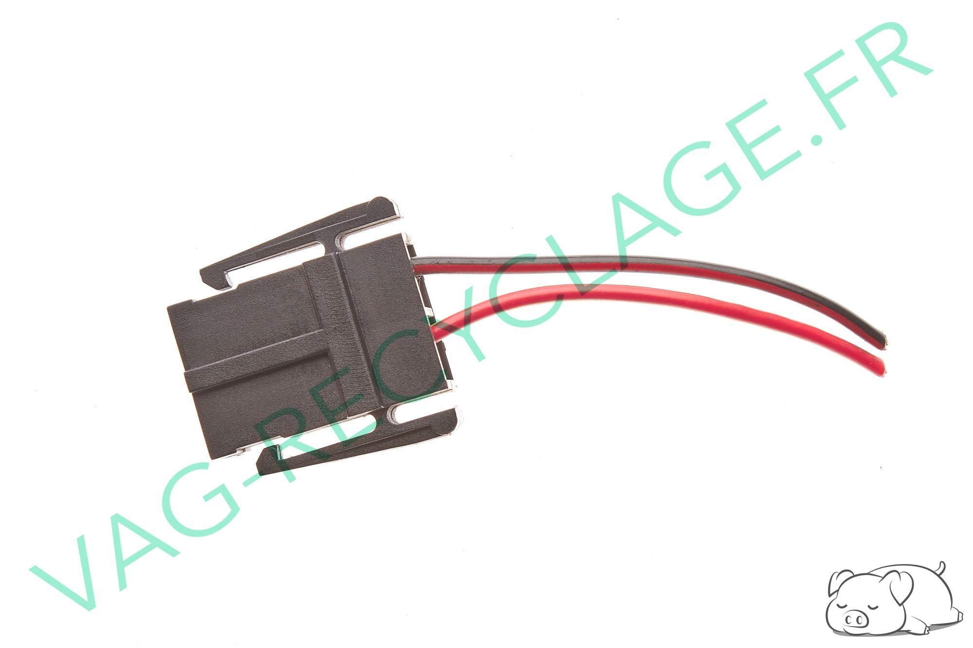 Boitier fiches plates 2 pôles 191971993 pour Skoda Seat et Volkswagen - Image 1