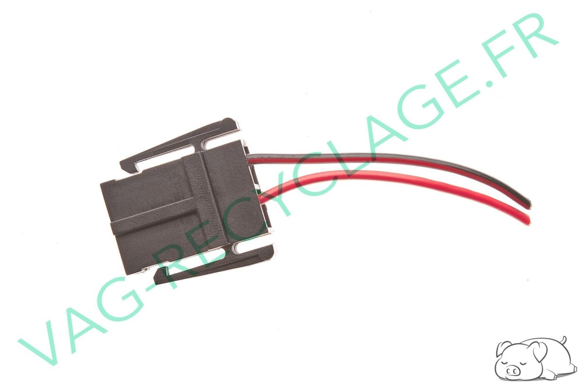 Boitier fiches plates 2 pôles 191971993 pour Skoda Seat et Volkswagen - Image 1