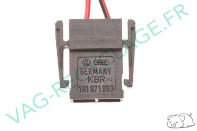 Boitier fiches plates 2 pôles 191971993 pour Skoda Seat et Volkswagen - Image 3