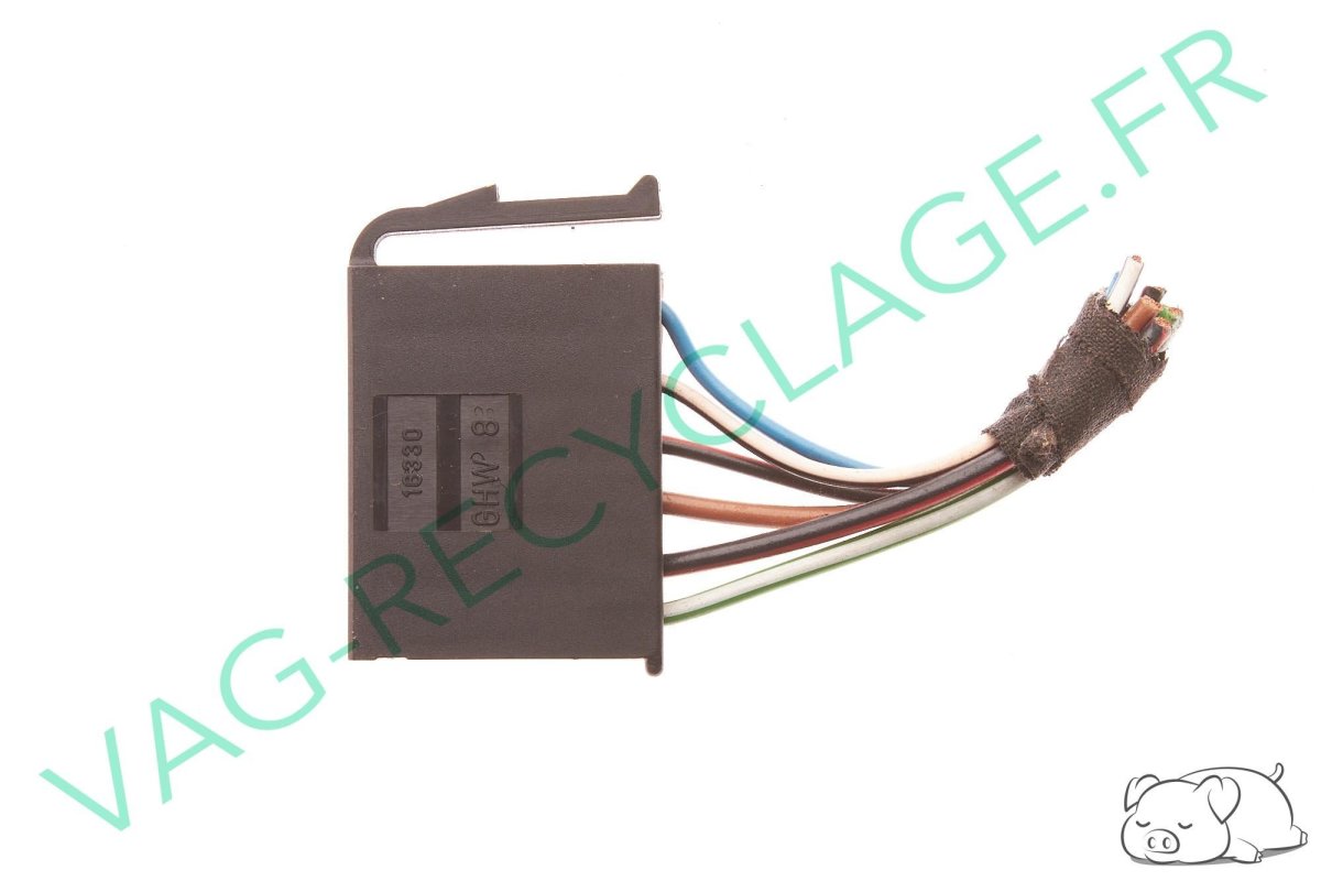 Boitier fiches plates 6 pôles 191906231E pour Seat et Volkswagen - Image 1