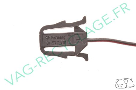Fiche connecteur 1 pôle 191972701 pour Audi Seat Skoda Volkswagen - Image 2