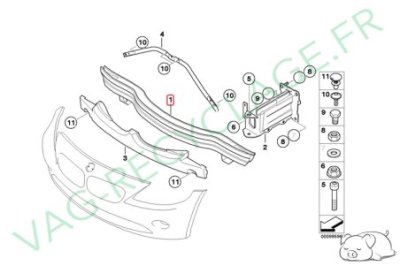 Traverse support pare-choc avant 7048830 Bmw Z4 E85 et Bmw Z4 E86 - Image 7
