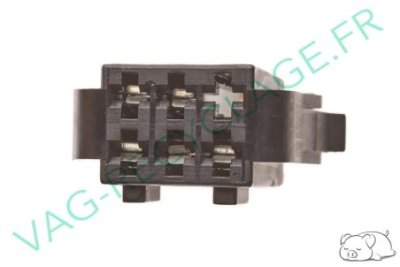 Fiche connecteur 6 pôles 191972723 Golf 2 Golf 3 Corrado Passat Polo 3 Sharan - Image 3