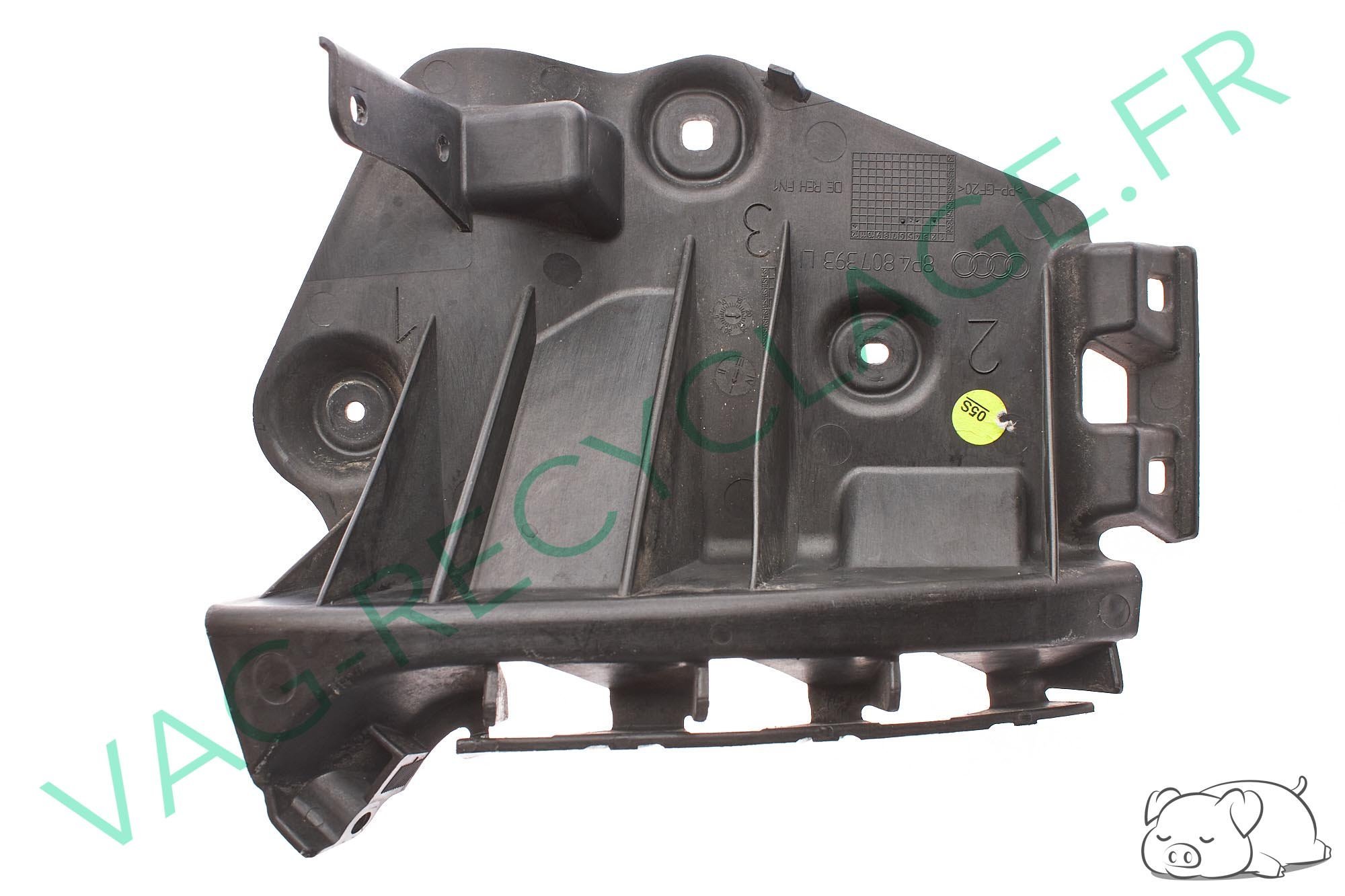 Support pare-chocs arrière gauche 8P4807393 Audi A3 8P 5 portes 2003 à 2012 - Image 1