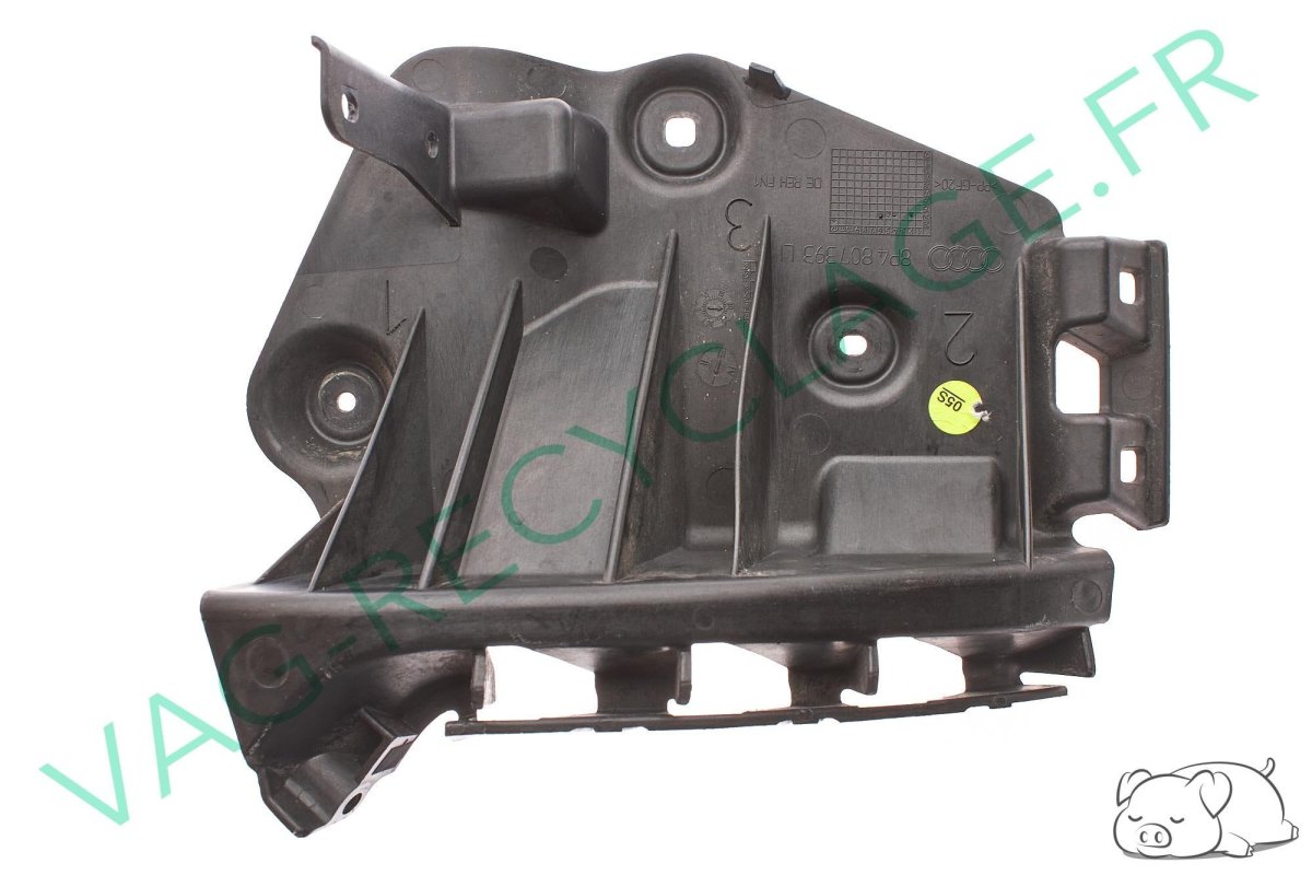 Support pare-chocs arrière gauche 8P4807393 Audi A3 8P 5 portes 2003 à 2012 - Image 1