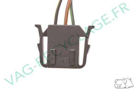 Fiche connecteur 3 pôles 191972703 pour Passat Corrado Golf 3 Polo 2 Polo 3 - Image 3