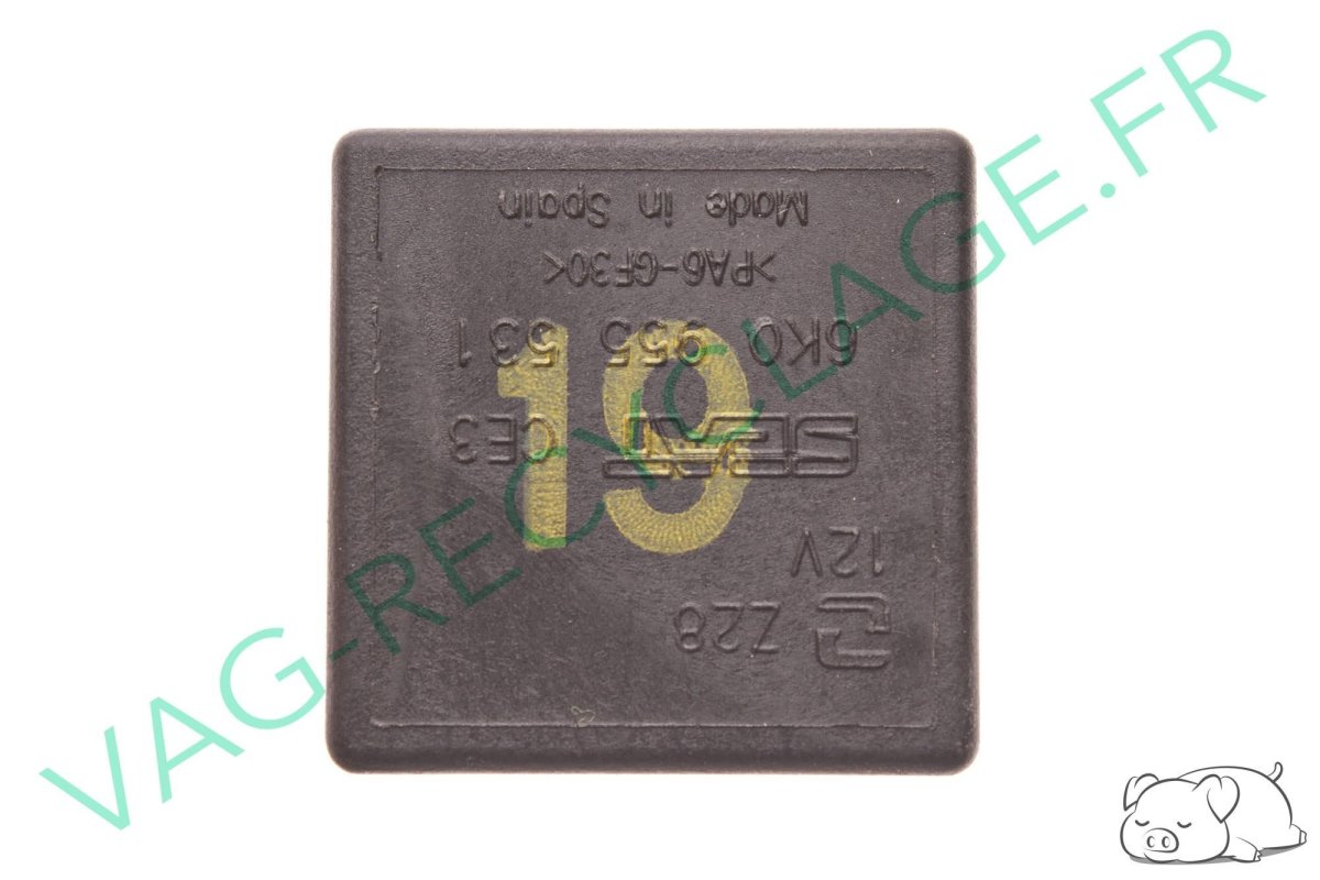 Relai N. 19 régulation essuie-glace 6K0955531 pour Seat Ibiza Toledo Arosa - Image 1