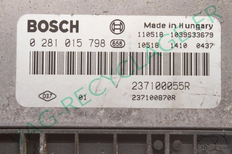 Calculateur moteur ECU Bosch 237100055R 0281015798 Renault Megane 3 1.9DCI 130 - Image 3