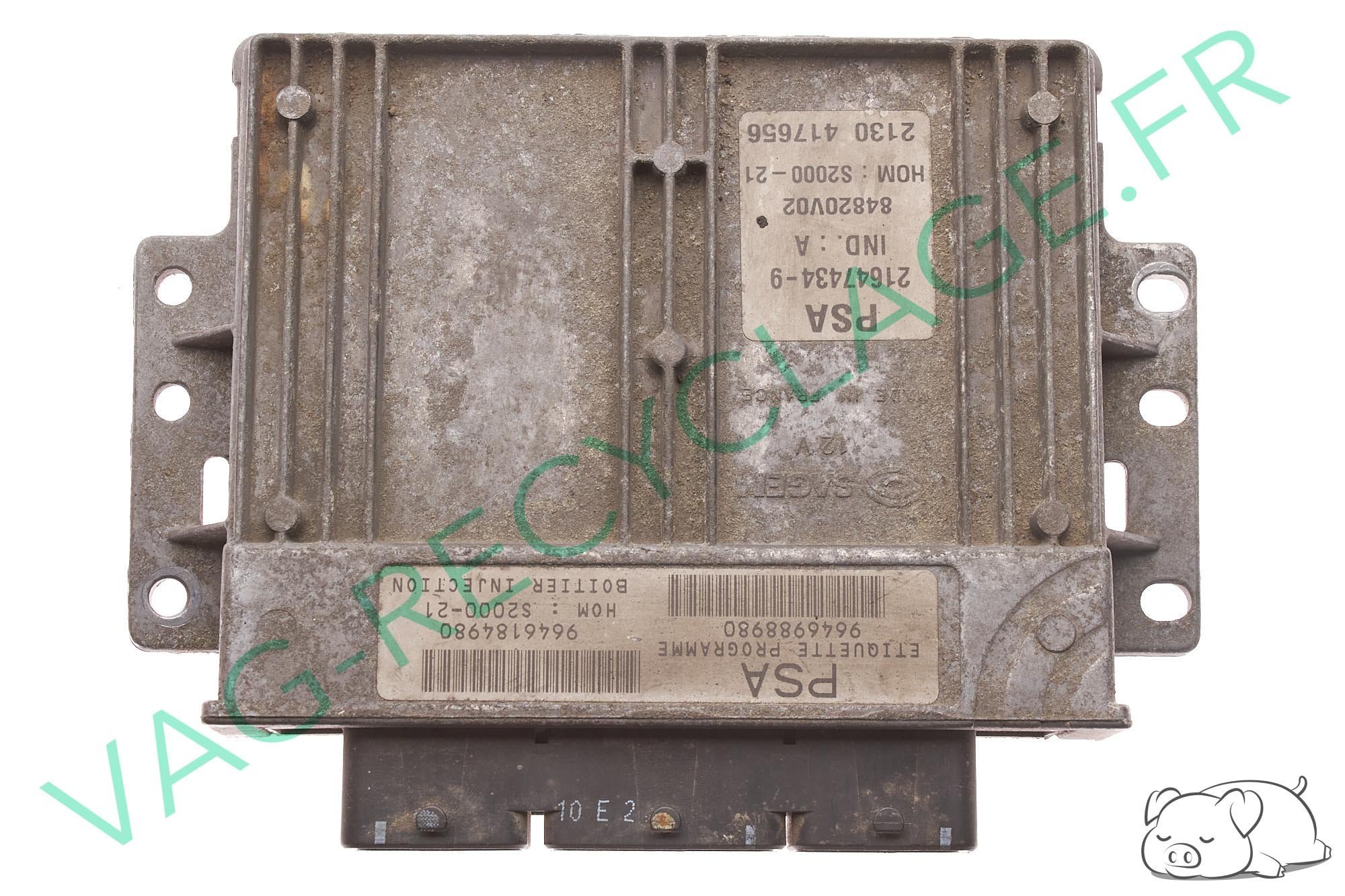Calculateur moteur ECU S2000-21 9646184980 pour Peugeot 106 1.4i - Image 1