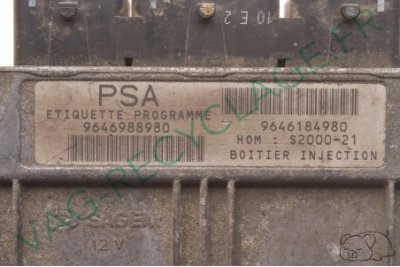 Calculateur moteur ECU S2000-21 9646184980 pour Peugeot 106 1.4i - Image 3