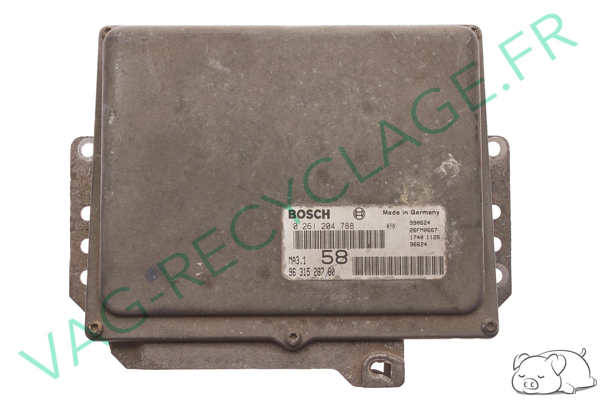 Calculateur moteur Bosch MA3.1 9631528780 0261204788 Citroën Saxo 1.1i - Image 1