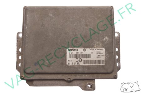 Calculateur moteur Bosch MA3.1 9631528780 0261204788 Citroën Saxo 1.1i - Image 1
