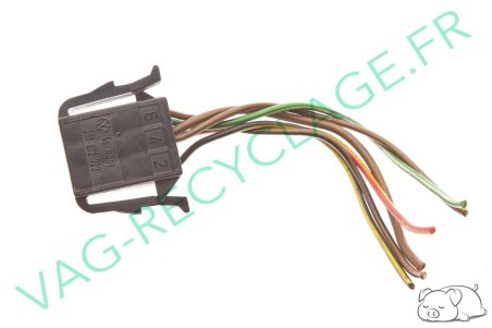 Fiche connecteur 6 pôles 191972723 Passat Polo 3 Corrado Sharan Golf 2 Golf 3 - Image 1