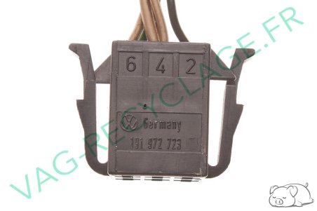 Fiche connecteur 6 pôles 191972723 Passat Polo 3 Corrado Sharan Golf 2 Golf 3 - Image 2