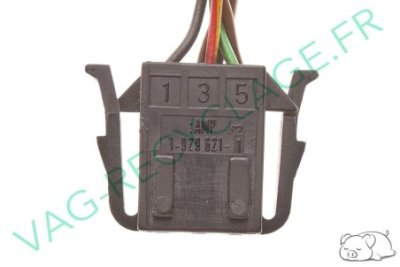 Fiche connecteur 6 pôles 191972723 Passat Polo 3 Corrado Sharan Golf 2 Golf 3 - Image 3