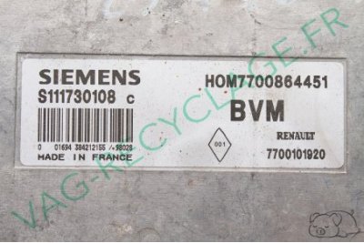Calculateur moteur ECU Siemens 7700101920 HOM7700864451 Renault Megane 1 1.6i - Image 3