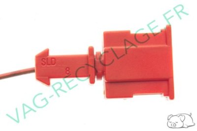 Fiche connecteur Rouge 1 pôle 191972711B pour Audi Seat Skoda Volkswagen - Image 3