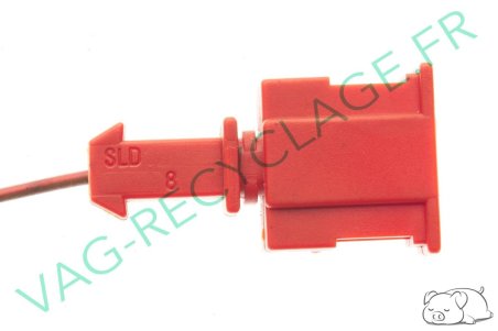 Fiche connecteur Rouge 1 pôle 191972711B pour Audi Seat Skoda Volkswagen - Image 3
