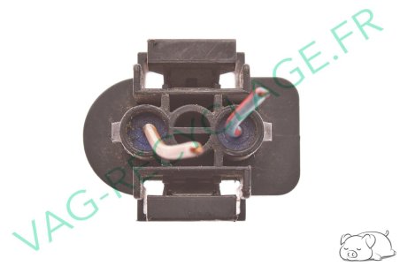 Boitier fiches plates 2 pôles 7M0973202 pour Skoda Seat Audi Volkswagen - Image 3