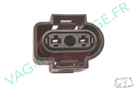 Boitier fiches plates 2 pôles 7M0973202 pour Skoda Seat Audi Volkswagen - Image 4