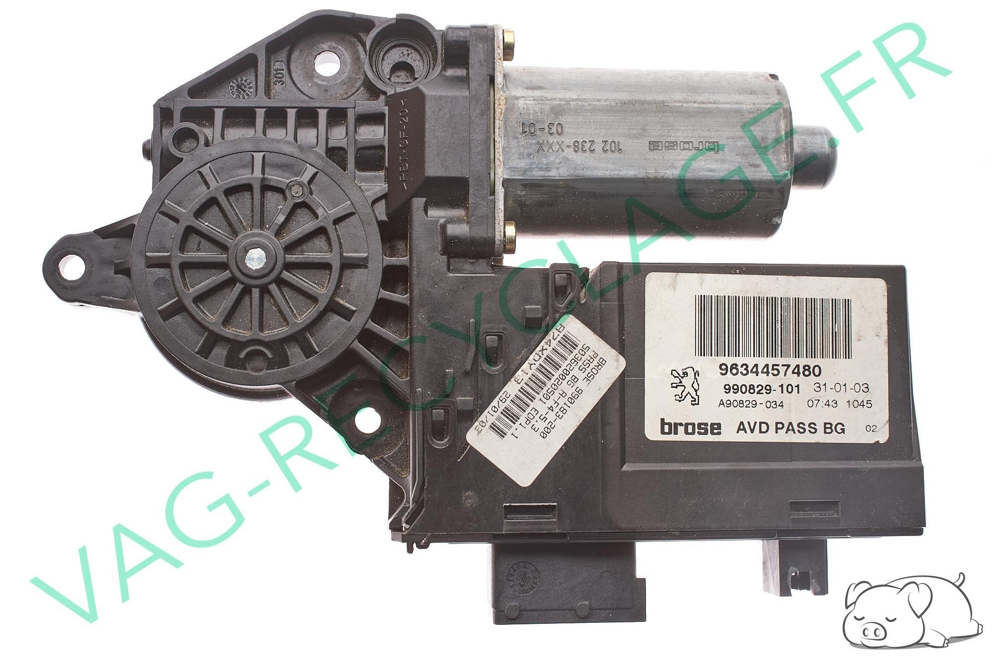 Moteur lève-vitre avant droit pour Peugeot 307 9634457480 - Image 1
