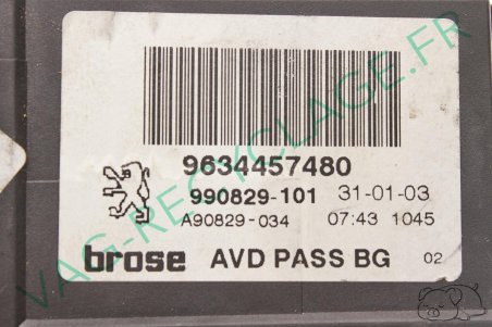  Moteur lève-vitre avant droit pour Peugeot 307 9634457480 - Image 5