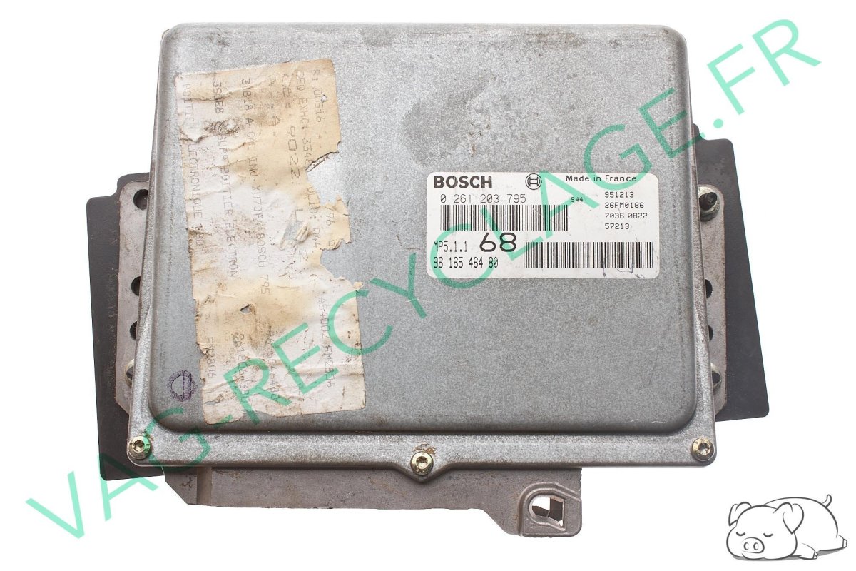 Calculateur moteur ECU Bosch MP5.1.1 9616546480 0261203795 Peugeot 406 - Image 1