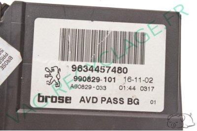  Moteur lève-vitre avant droit 9634457480 pour Peugeot 307 - Image 4