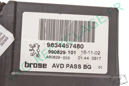  Moteur lève-vitre avant droit 9634457480 pour Peugeot 307 - Image 4