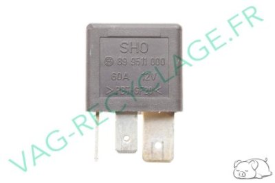 Relai N. 213 60A 12V 443951253J Audi 80 100 200 A4 A6 A8 - Image 1