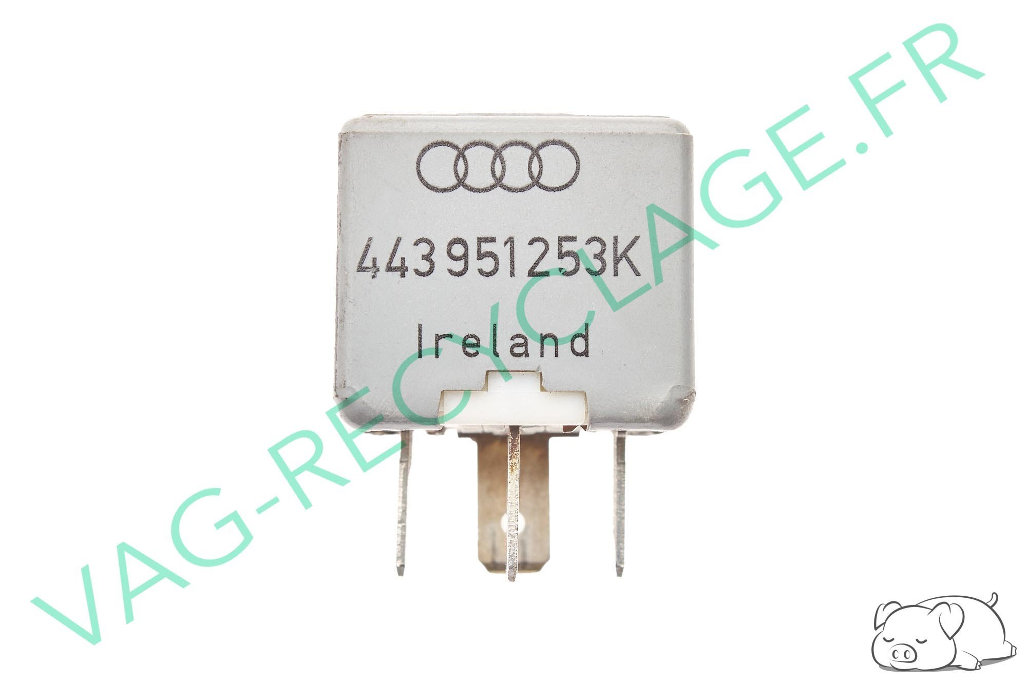 Relai N. 214 443951253K Audi 80 B3 B4 Audi 100 200 Audi A4 B5 Audi A6 C4 A8 D2 - Image 1