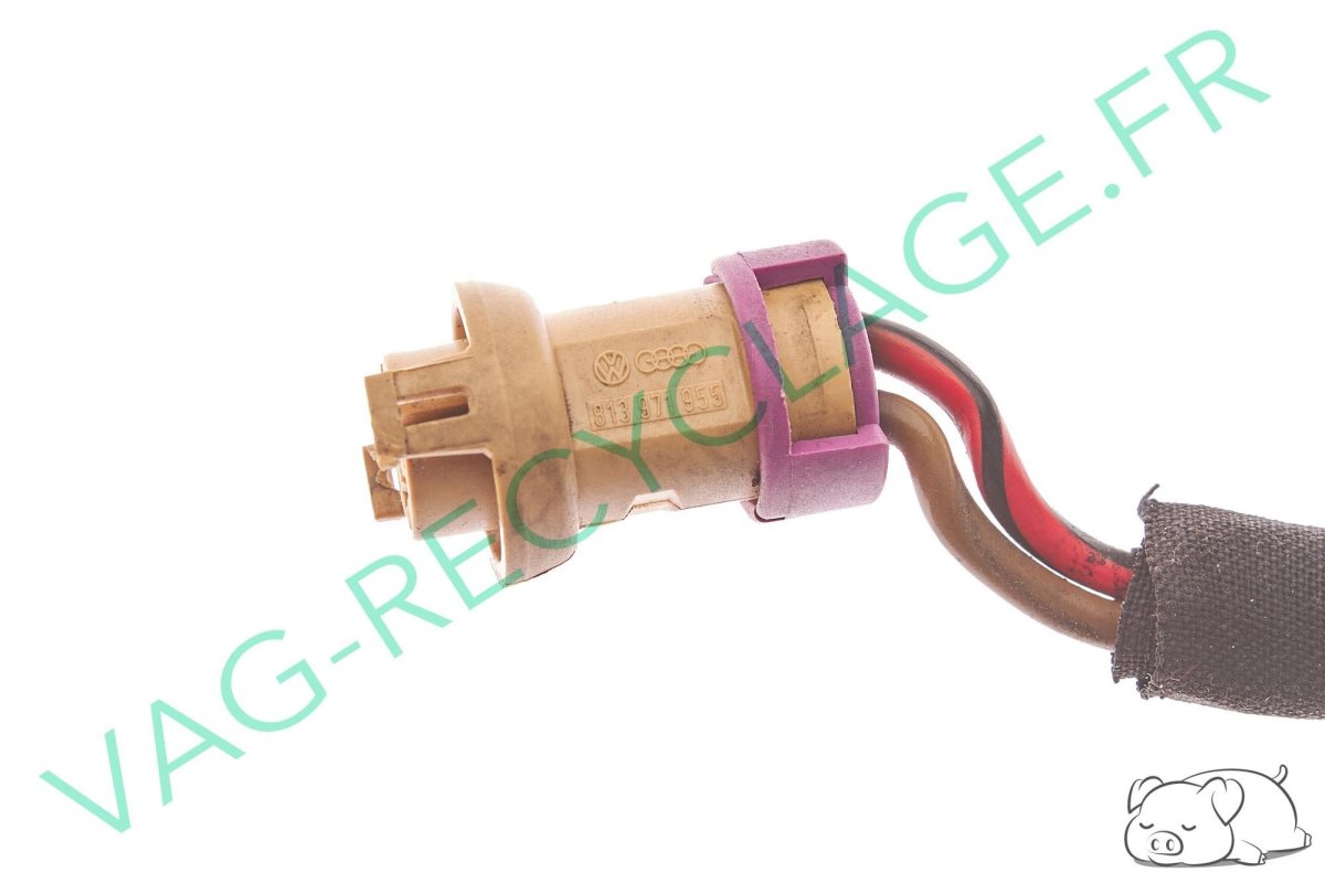 Fiche ronde 2 pôles marron 813971955 Audi 80 100 Audi A4 B5 A6 C4 C5 A8 D2 D3 - Image 1