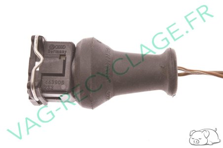 Boitier fiches plates 2 pôles 443906232 + 8A0906102 Audi Seat Skoda Volkswagen - Image 2