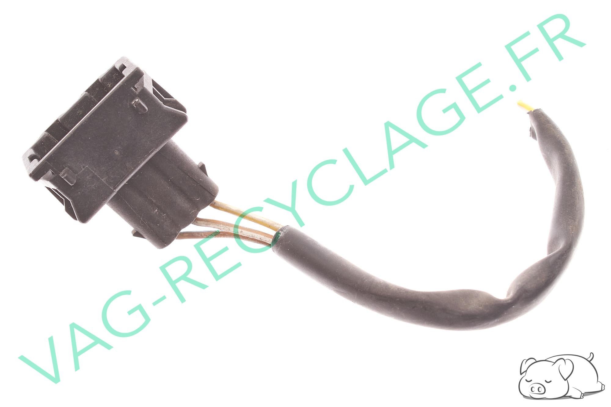 Connecteur fiche 3 broches 357972753 pour Volkswagen Seat Skoda Audi - Image 1
