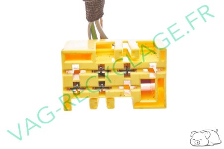 Fiche bouton 7 pôles jaune 8L0971971 pour Audi Skoda Seat Volkswagen - Image 2