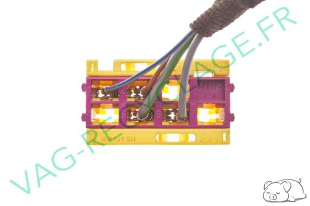 Fiche bouton 7 pôles jaune 8L0971971 pour Audi Skoda Seat Volkswagen - Image 3