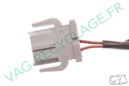 Fiche plate 3 pôles grise 893971633 pour Volkswagen Seat Skoda Audi - Image 2