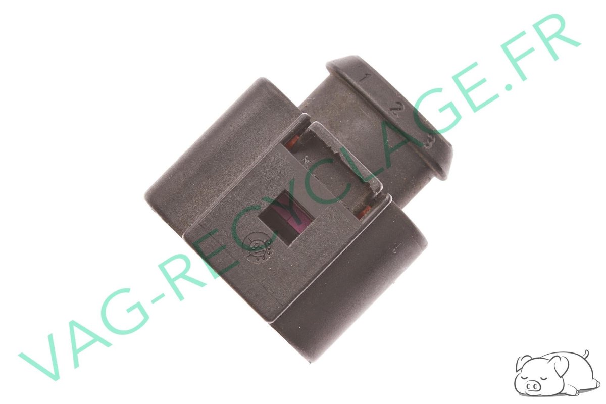 Boitier fiches plates 3 pôles 1J0973723 pour Audi Seat Skoda Volkswagen - Image 1