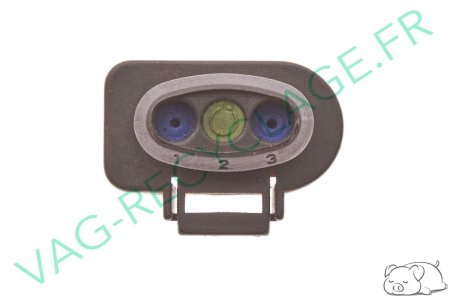 Boitier fiches plates 3 pôles 1J0973723 pour Audi Seat Skoda Volkswagen - Image 2