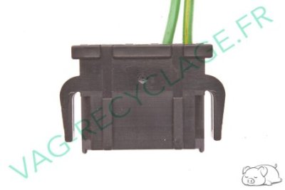 Fiche plate 5 pôles noire 893971635 pour Volkswagen Seat Audi - Image 1