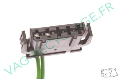 Fiche plate 5 pôles noire 893971635 pour Volkswagen Seat Audi - Image 3