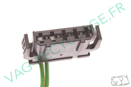 Fiche plate 5 pôles noire 893971635 pour Volkswagen Seat Audi - Image 3