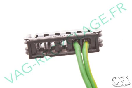 Fiche plate 5 pôles noire 893971635 pour Volkswagen Seat Audi - Image 4