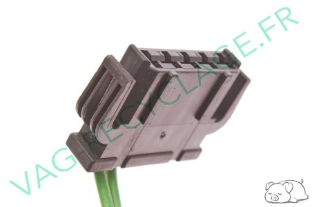 Fiche plate 5 pôles noire 893971635 pour Volkswagen Seat Audi - Image 5