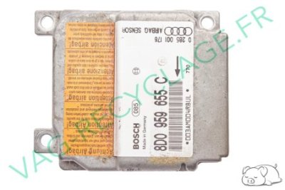 Module calculateur boitier airbag Bosch 0285001176 8D0959655C pour Audi A4 B5 - Image 1