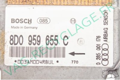 Module calculateur boitier airbag Bosch 0285001176 8D0959655C pour Audi A4 B5 - Image 3