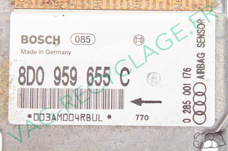 Module calculateur boitier airbag Bosch 0285001176 8D0959655C pour Audi A4 B5 - Image 3