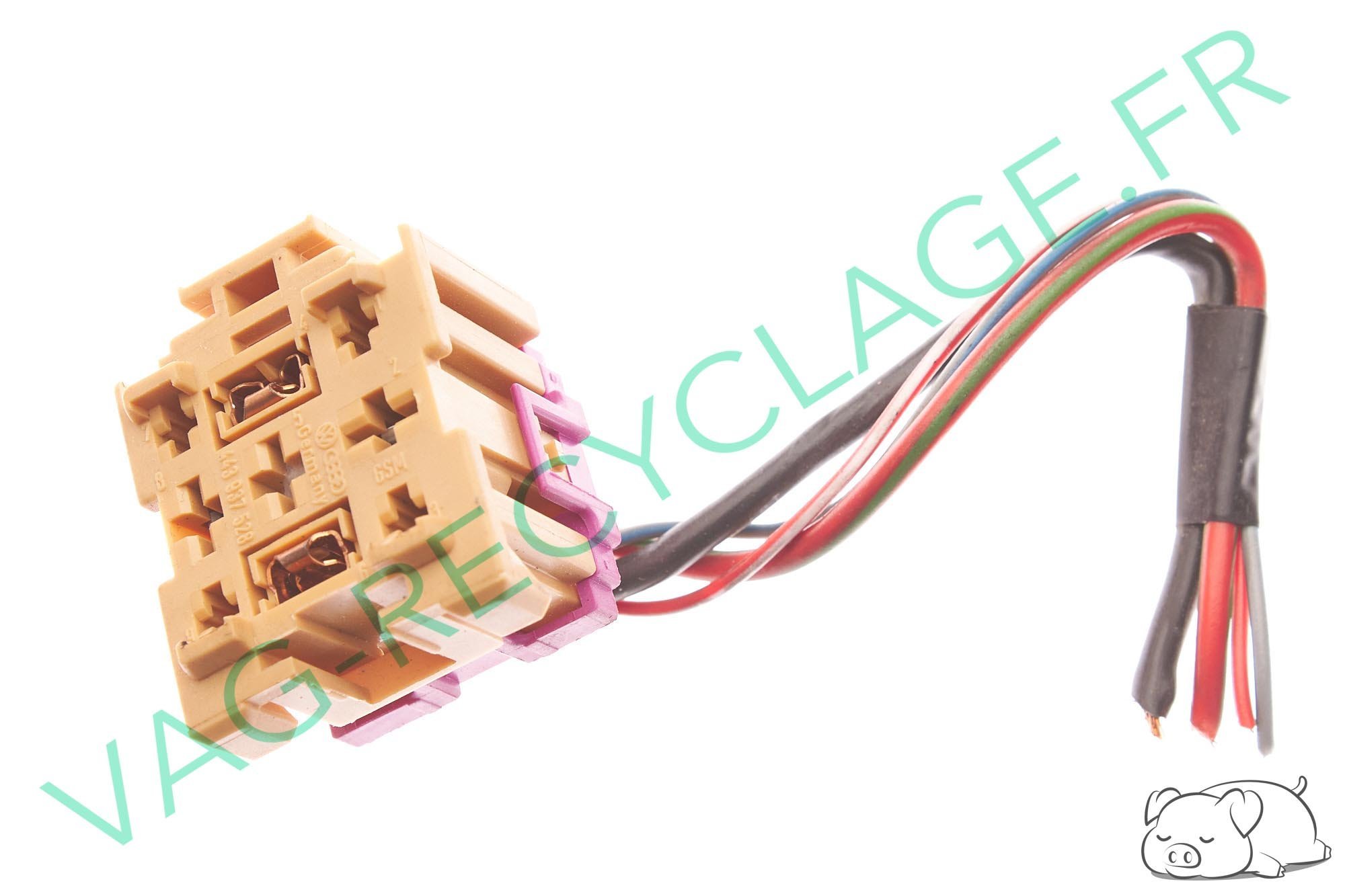 Support de relai 9 pôles 443937528 Audi Seat Skoda Volkswagen - Image 1