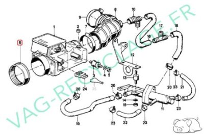 Joint débitmètre d'air 1272494 pour Bmw série 3 E30 et Bmw série 5 E28 - Image 6